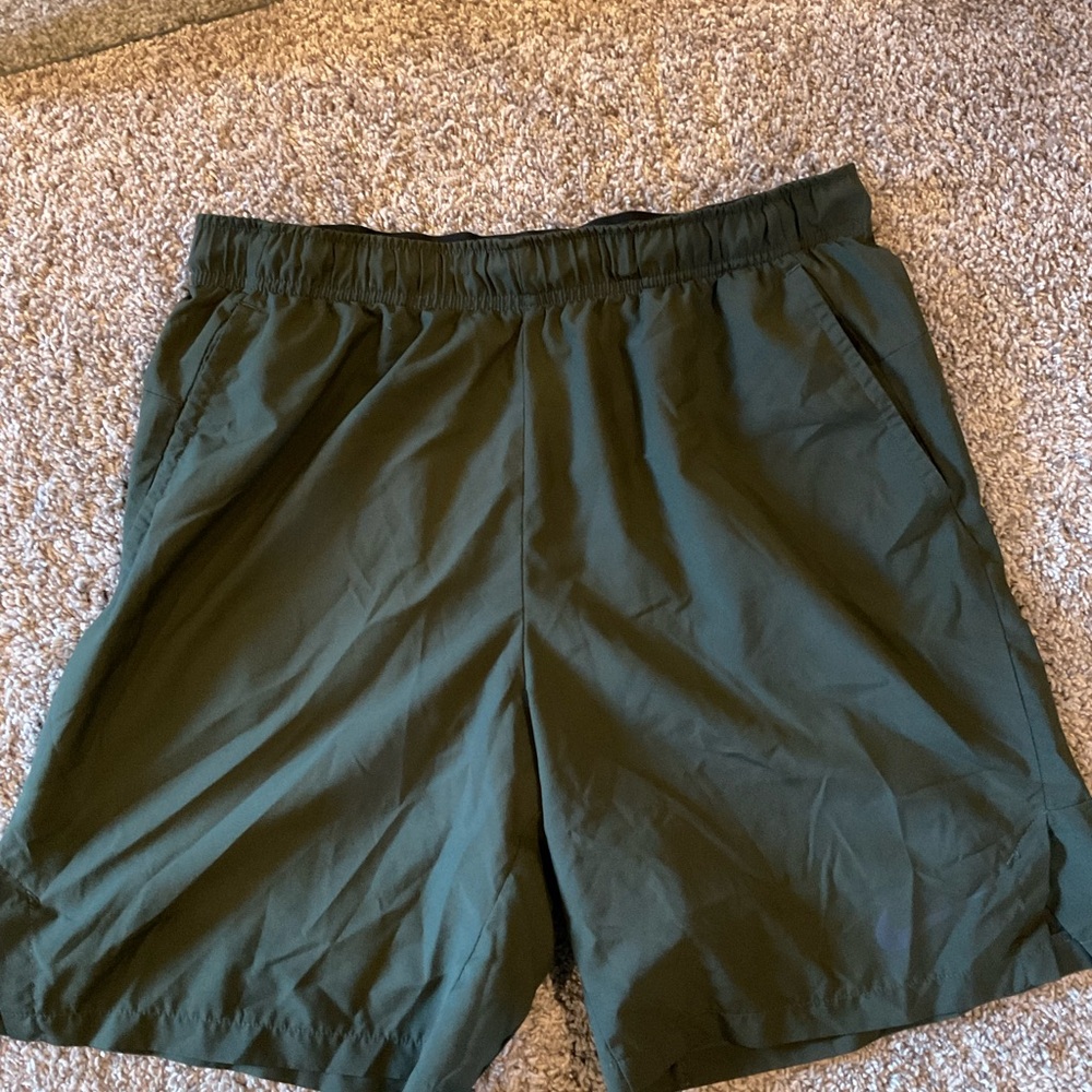Men's Green Athletic Shorts